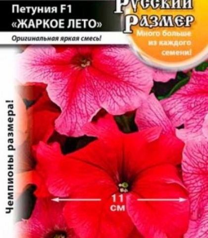 Петуния F1 Жаркое лето Русский размер, смесь